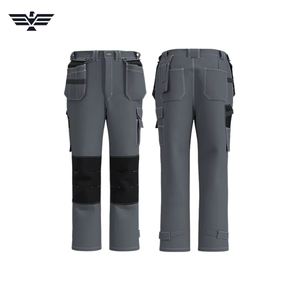 Pantalones de Trabajo de Alta Seguridad y Elasticidad con Bolsillos Desmontables, Logotipo Personalizado, Talla, Ropa de Trabajo de Seguridad - Product Image 1