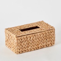 Boîte à mouchoirs en jacinthe d'eau, boîtes de rangement faites à la main, écologiques, naturelles, décoration intérieure et extérieure, vente en gros du Vietnam