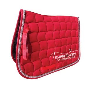 Tapis de selle de cheval anglais Accessoires pour chevaux Tapis pour équins Tapis de selle de saut à l'épreuve du suif Produits de course de chevaux d'Inde - Product Image 3