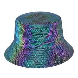 หมวกบักเก็ตสะท้อนแสงแบบเรียบคุณภาพสูง ออกแบบเองได้ หมวกบักเก็ตเงา หมวกชาวประมง สำหรับผู้ชายและผู้หญิง - Product Image 2