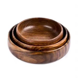 Cuenco de madera con estampado de hojas, cuenco de madera multicolor para servir comida y desayuno en Hotel, restaurante, cuenco de mesa para frutas y arroz - Product Image 4