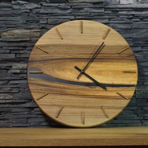 ACERCA DEL RELOJ DE PARED EPOXY Reloj de pared de resina epoxi de madera de la mejor calidad Reloj de pared epoxi de resina de madera hecho a mano - Product Image 3