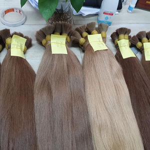 Extensions de cheveux en vrac les plus vendues Cheveux vietnamiens Double noyés 100 grammes Toutes les couleurs 16 pouces - Product Image 1
