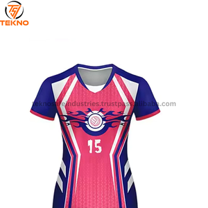 2025 Peso ligero y ajuste cómodo Diseño de uniforme de voleibol Material de poliéster Hecho Uniforme de voleibol Servicio OEM - Product Image 2
