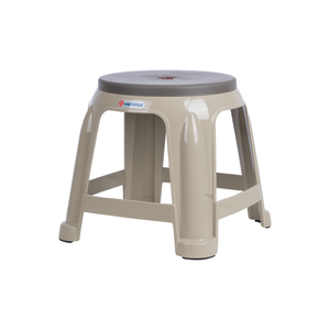 Hokori 2061 Medium <b>Round</b> PP Plastic Stool-Non-Slip Durable Indoor Outdoor <b>Chair</b> - Product Image 1
