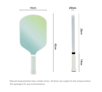 Paleta de Pickleball de Diseño Moderno de 16 mm, con Núcleo de Panal de PP y Superficie de Fibra de Vidrio, Ideal para Principiantes