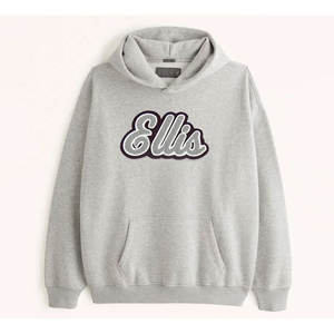 Vente en gros de sweat à capuche brodé en chenille fabriqué à bas prix en polyester/coton respirant pour l'hiver pour adultes, meilleur article - Product Image 4