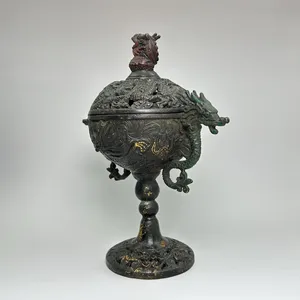 Elegant Brass Religious Incense Burner <b>Bakhoor</b> Holder for <b>Oud</b> Resin & Aromatic Incense Durable Natural for Peaceful Spaces - Product Image 3