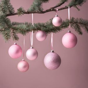 Boule de Noël Ornements d'arbre Ornements de boule de Noël en plastique Personnaliser les ornements de boules pour la décoration d'arbre de Noël en vrac - Product Image 5