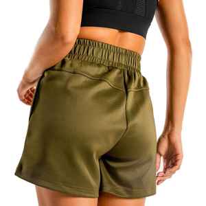 Shorts Deportivos para Mujer, Diseño de Alto Impacto, Tela de Felpa, Transpirable, Secado Rápido, Cintura Elástica, Servicios OEM, Decoración con Logotipo, Buena Calidad - Product Image 3