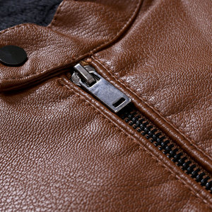 Chaqueta de Cuero Genuino para Hombre, Diseño Moderno, Cuello Alto, Estilo Vintage, Hecha en Pakistán, Calidad Superior, Muy Popular - Product Image 5