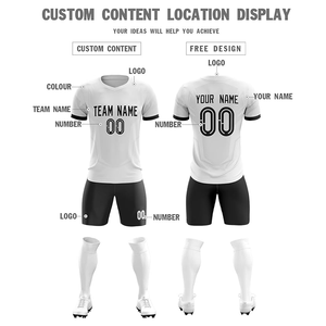 Uniformes de fútbol unisex OEM impresión por sublimación completa para hombres diseño personalizado con logotipo y nombre para ropa de entrenamiento de fútbol - Product Image 3