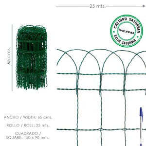 Rete elettrosaldata rivestita in plastica, Residenziale 65 cm. Rotolo da 25 metri - Product Image 1