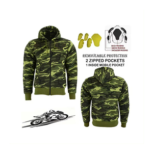 EN17092 Best Manufactured Motorbike Fleece Hoodies with Kevlar Lining, CE Approved Hoodies for Unisex, <b>Prime</b> Protection - Product Image 4