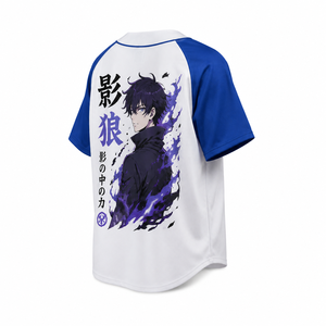 เสื้อเบสบอลผู้ชายสั่งทำพิเศษสุดหรู - ผ้าโพลีเอสเตอร์ด้านสีดำ สไตล์สตรีทแวร์ ปักลายโมโนแกรมแบบโทนสี ติดกระดุมด้านหน้า - Product Image 3