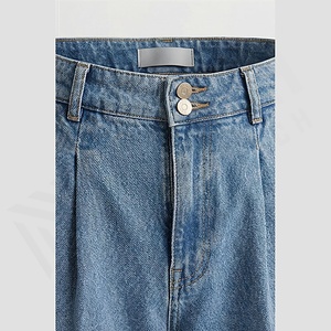 Pantalones Vaqueros de Hombre para Otoño e Invierno, Retro, de Cintura Alta, Rectos, Casuales, con Cierre de Cremallera, Lavado Intenso, Color Personalizado, Nuevo - Product Image 4