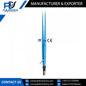 Fórceps bipolares rectos de irrigación europeos de diseño personalizado, instrumento quirúrgico eléctrico reutilizable - Product Image 2