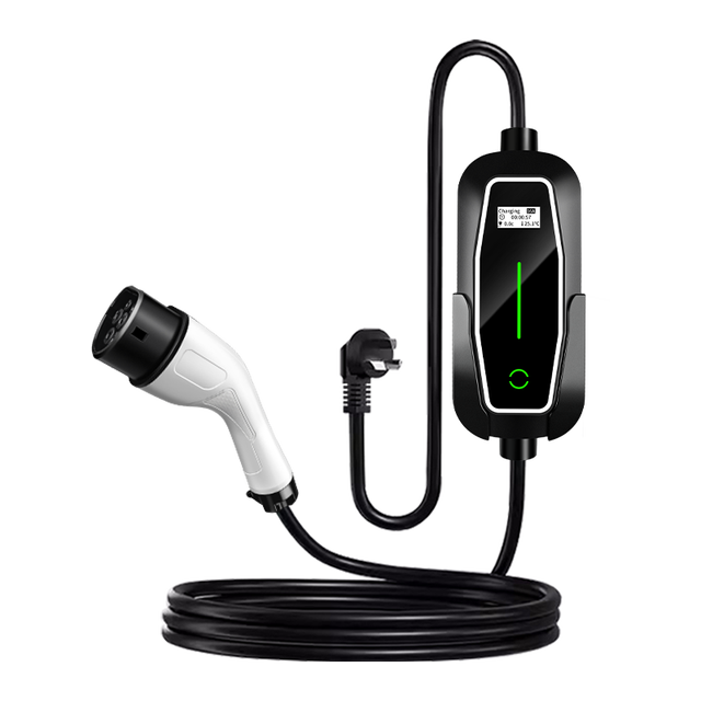 New Portable Smart Level 2 EV Charger AC Station with IP55 Protection 3.5/7kW Output CE/TUV Certified for Cars