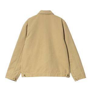 Veste de travail en coton sergé personnalisée OEM de haute qualité pour hommes Veste unie avec broderie de logo pour hommes - Product Image 6