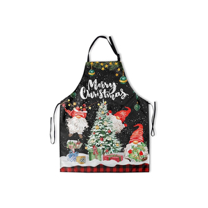 Tablier de cuisine à impression personnalisée en pur coton réglable par sublimation de haute qualité avec logo privé - Product Image 6