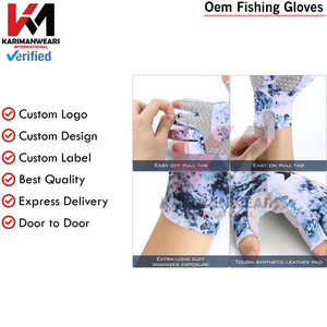 ถุงมือตกปลา OEM ทนทานสำหรับน้ำเค็มและน้ำจืด ขายส่ง ถุงมือตกปลาแบบเต็มนิ้ว ขายส่งจากโรงงาน OEM - Product Image 6