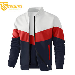 Blouson aviateur zippé léger et extensible de coupe décontractée pour homme - Product Image 2