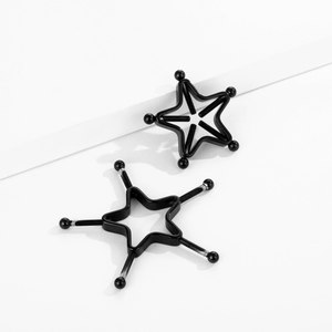 POENNIS Pentagram Adjustable 316 Steel <strong>Nipple</strong> Piercing Jewelry Clip on <strong>Nipple</strong> <strong>Ring</strong> Star <strong>Sexy</strong> for Man Non Piercing <strong>Nipple</strong> <strong>Ring</strong>