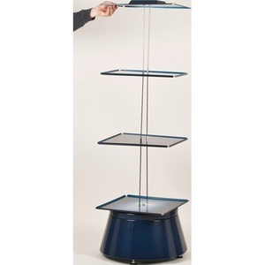 Torre Giratoria para 12 Cajones de Revistas, 680x680x1760mm, Azul Oscuro, Almacenamiento de Herramientas RAACO con Lámina de Acero Galvanizado - Product Image 3