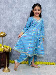 ชุดเดรส dhoti salwar สำหรับเด็กผู้หญิงชุดเดรสแบบอินเดียชุดเดรสแบบดีไซเนอร์สำหรับงานปาร์ตี้ - Product Image 3