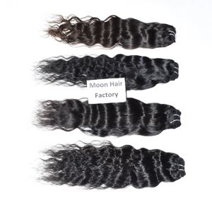 Souper brut de l'Inde fabricant naturel ondulé Remy indien fournisseur de cheveux humains faisceaux forte Double trame avec emballage personnalisé - Product Image 5