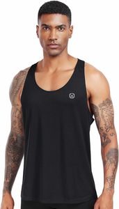 Men's Summer O-Neck Gym Stringer Tank <b>Top</b> Quick-Dry Fitness Vest Logo <b>Mesh</b> Workout Back Sleeveless Athletic Shirts for Men - Product Image 4