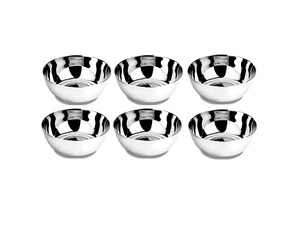 ชามโลหะสแตนเลสขัดเงาทำมือจากอินเดีย ดีไซน์เหนือกาลเวลา สำหรับใส่อาหาร ใช้ในบ้าน ร้านอาหาร และงานเฉลิมฉลอง - Product Image 4