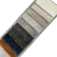 Tissu d'ameublement pour canapé, lit et chaise en velours texturé à motif géométrique, ignifuge, tricoté, à motif Dobby, en chenille