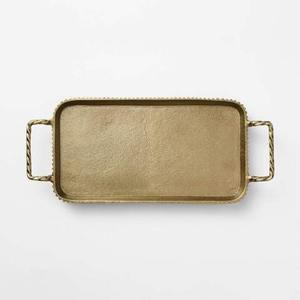 Plateau à chocolat décoratif en métal avec finition brillante, idéal pour servir des bonbons, des fruits secs et des chocolats lors d'occasions spéciales - Product Image 5