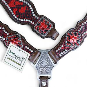 Fabricante y Exportador de Equipos Ecuestres Occidentales, Juego de Cabezada y Pechera para Caballo de Cuero Vacuno Argentino de Primera Calidad - Product Image 2