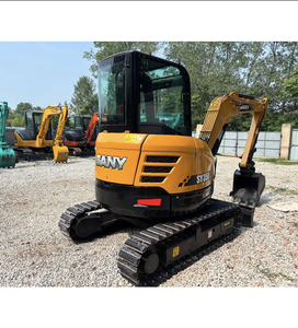 Excavatrices sur chenilles SANY d'occasion certifiées CE avec godet, mini-excavatrices SY35 de 3,5 tonnes à vendre - Product Image 3