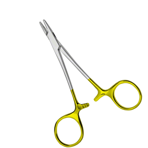 OEM Haute Qualité 120mm 4.34 Pouces DIY Grade Droit Demi-Or Porte-Aiguille Dossier Manuel Instruments de Base Chirurgicaux - Product Image 1