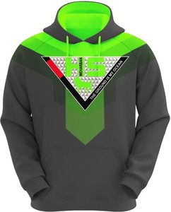 Sweats à capuche pour hommes par sublimation Vente en gros Nouvelle mode Sweats à capuche personnalisés de haute qualité pour hommes Couleur verte et noire - Product Image 1