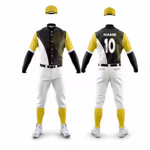 Uniforme de baseball pour hommes le plus vendu, logo personnalisé, uniforme de baseball, vêtements d'équipe, uniforme de baseball - Product Image 1