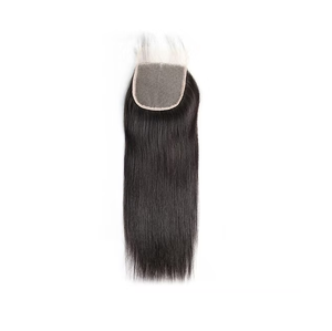 Las mejores pelucas delanteras de encaje 4X4 100% Remy Invisible Straight Human Hair Frontal 100% Remy Extensiones de cabello con cierre de encaje transparente - Product Image 1