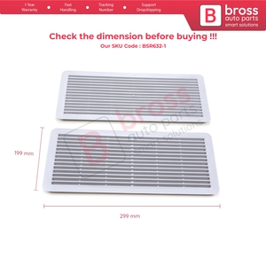BSR632-1 2 Piezas Cubierta de Rejilla de Ventilación para Techo Solar, Color Gris Claro, para W202 W203 W208 W209 W210 W211 W215 W219 W220 W240 W140 - Product Image 6