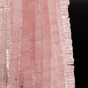 Natural Rose Quartz Faceted <b>Heishi</b> <b>Beads</b> Loose Gemstone Tyre <b>Beads</b> 6-7mm Rose Quartz Gemstone Wholesale <b>Beads</b> for Jewelry Making - Product Image 6