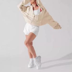 Sweat-shirt unisexe en gros, veste oversize, sweat-shirt à manches longues en coton pour femme, sweat-shirt à capuche - Product Image 3