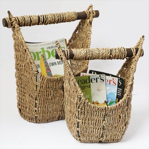 Organiseurs de bureau durables en jonc de mer, porte-brochures, accessoires de décoration pour le bureau et la maison, prix compétitif - Product Image 3