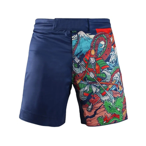 กางเกงขาสั้น MMA ของผู้ชายน้ำหนักเบาเอวยางยืดดีไซน์ลำลองออกแบบโลโก้ได้ตามต้องการ - Product Image 4