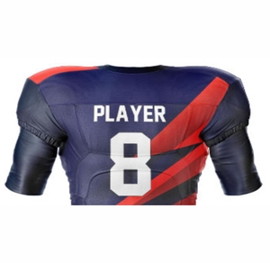 Venta al por mayor de letras americanas para hombres personalizadas impresas deportes con sublimación - Product Image 3