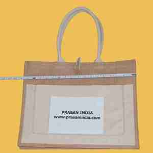 ถุงช้อปปิ้งผ้ากระสอบคุณภาพสูงพร้อมหูหิ้วบุผ้าฝ้าย ปรับแต่งขนาดและสีได้ มีตัวอย่างฟรี - Product Image 3