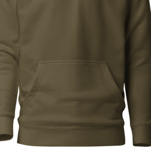 Sweat-shirt à capuche unisexe en molleton de coton lourd vert olive, sweat-shirt à capuche uni, décontracté, streetwear d'hiver - Product Image 5