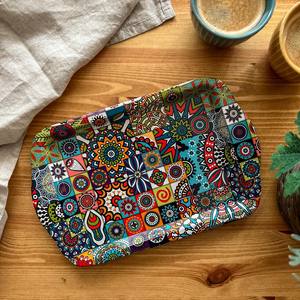 ถาดโลหะทาสีสองด้านสำหรับตกแต่งบ้านถาดขึ้นบ้านใหม่สไตล์ทันสมัย - Product Image 2