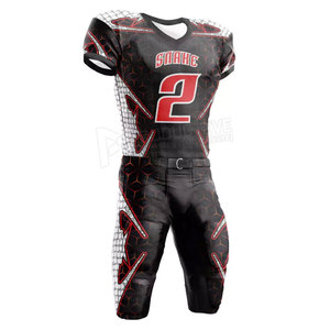 Conjunto de uniforme de talla grande de fútbol americano con logotipo personalizado fabricado en fábrica con diseño único transpirable Crea tu propio look - Product Image 4